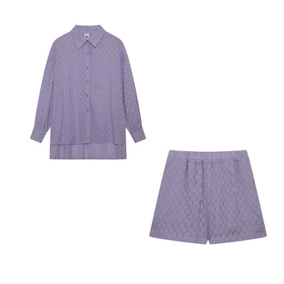 Leah | Chic Hemd und Kurzhose im Set