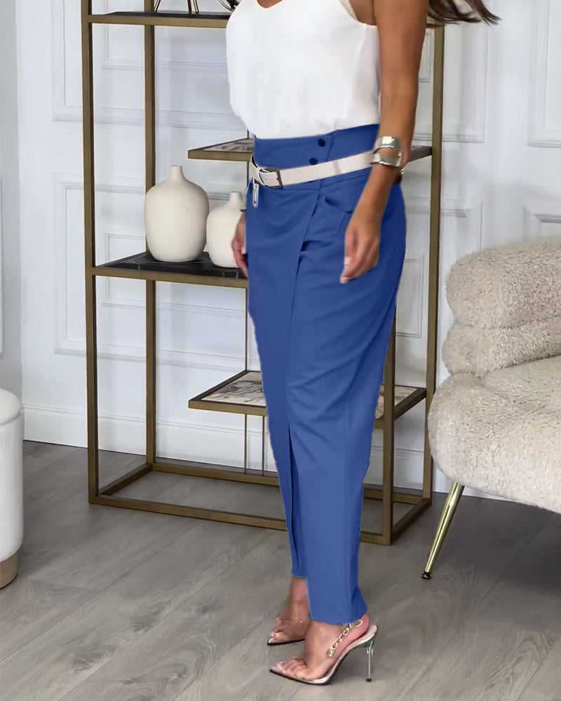Mirella | Elegante Hose mit Gürtel