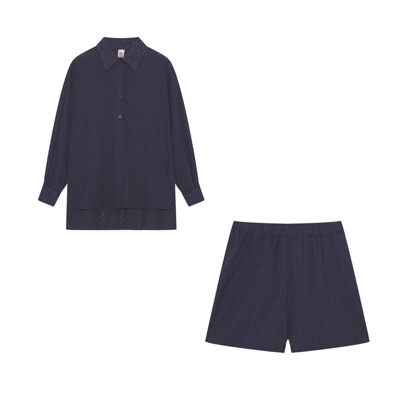 Leah | Chic Hemd und Kurzhose im Set