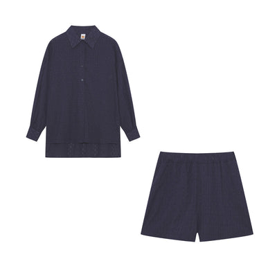 Leah | Chic Hemd und Kurzhose im Set
