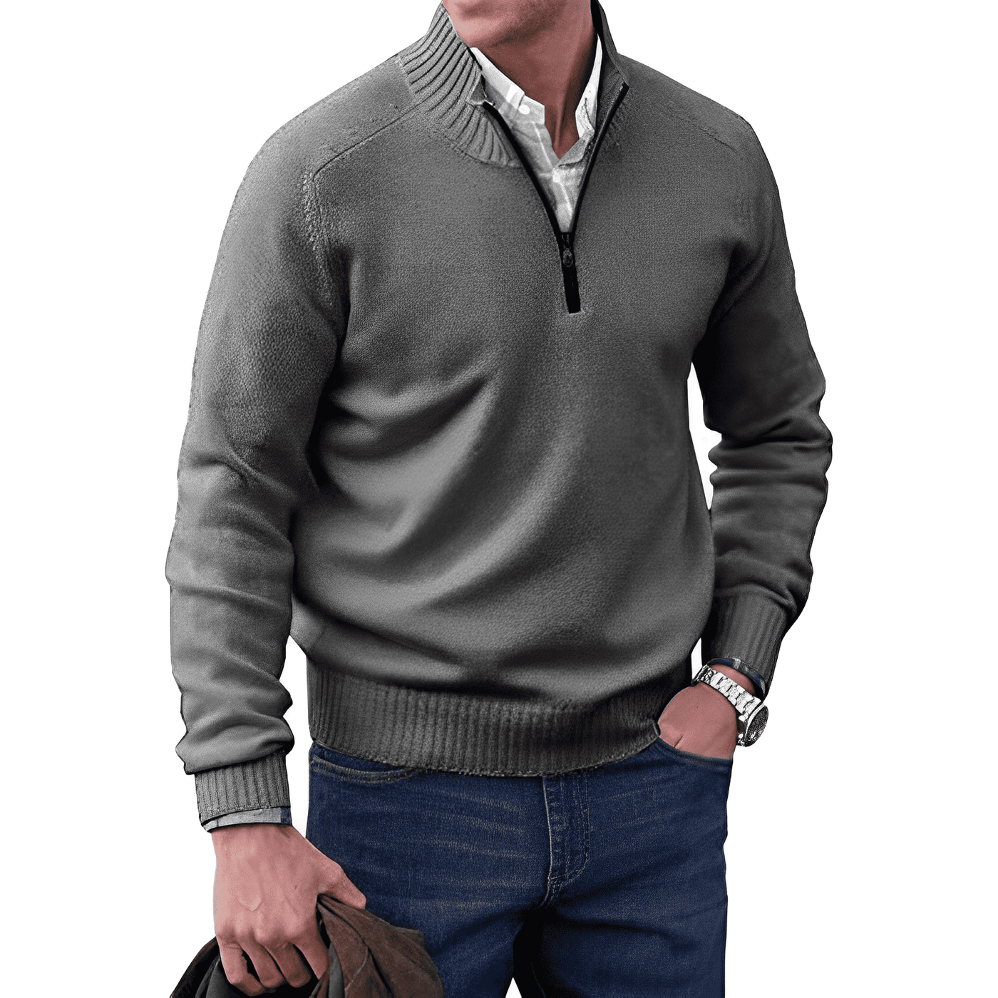 Nicolas™ - Pullover mit Reißverschluss