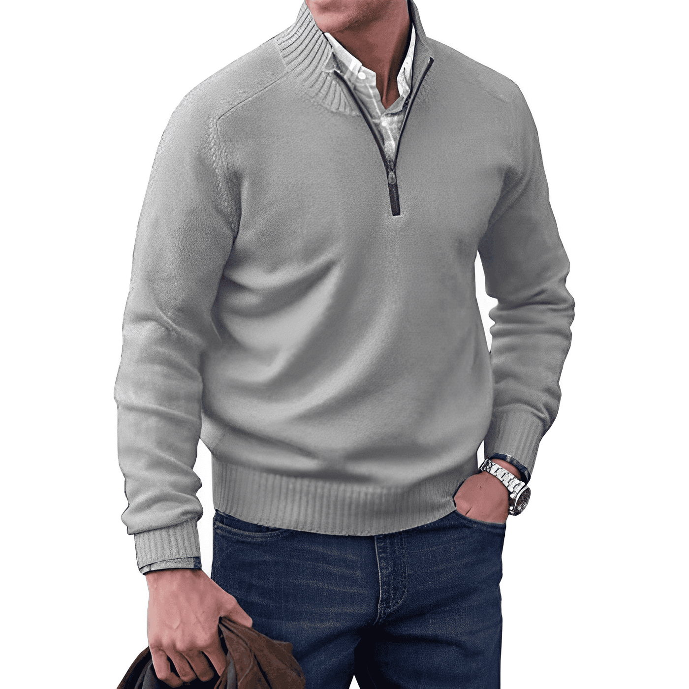 Nicolas™ - Pullover mit Reißverschluss