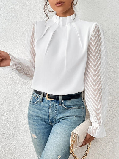 Noémi™ - Elegante Chiffon Oberteil