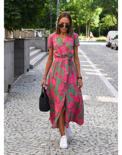 Michelle™ - Stilvolles Kleid mit V-Ausschnitt