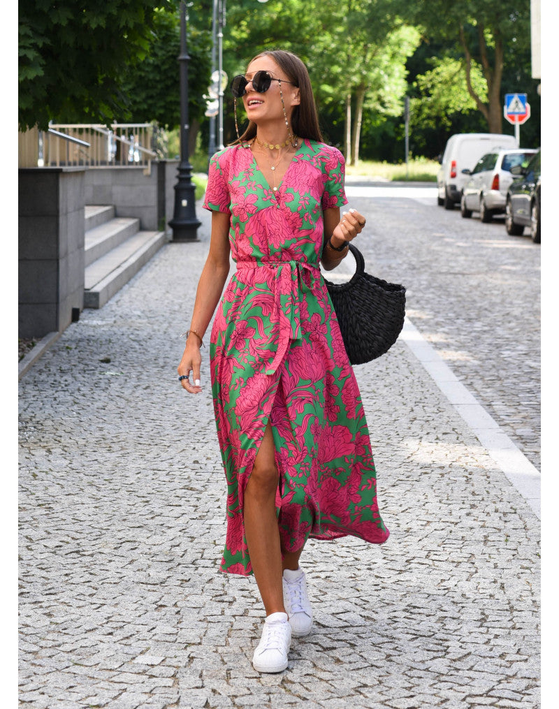Michelle™ - Stilvolles Kleid mit V-Ausschnitt