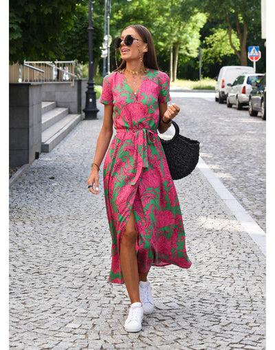 Michelle™ - Stilvolles Kleid mit V-Ausschnitt