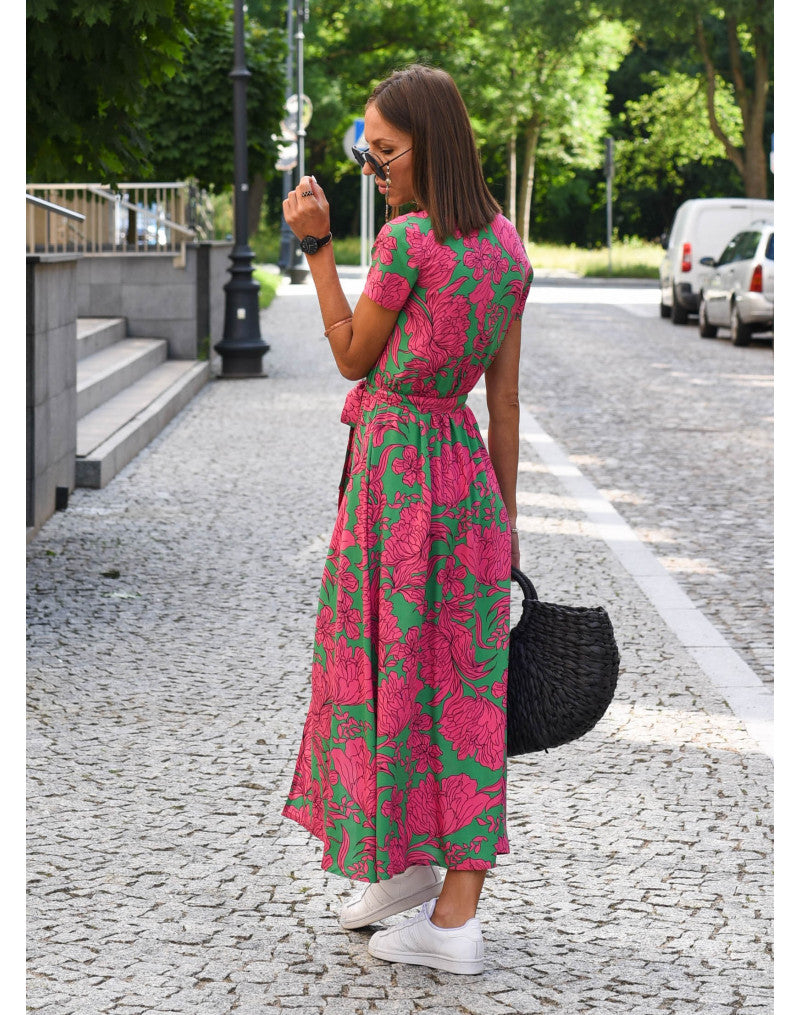 Michelle™ - Stilvolles Kleid mit V-Ausschnitt