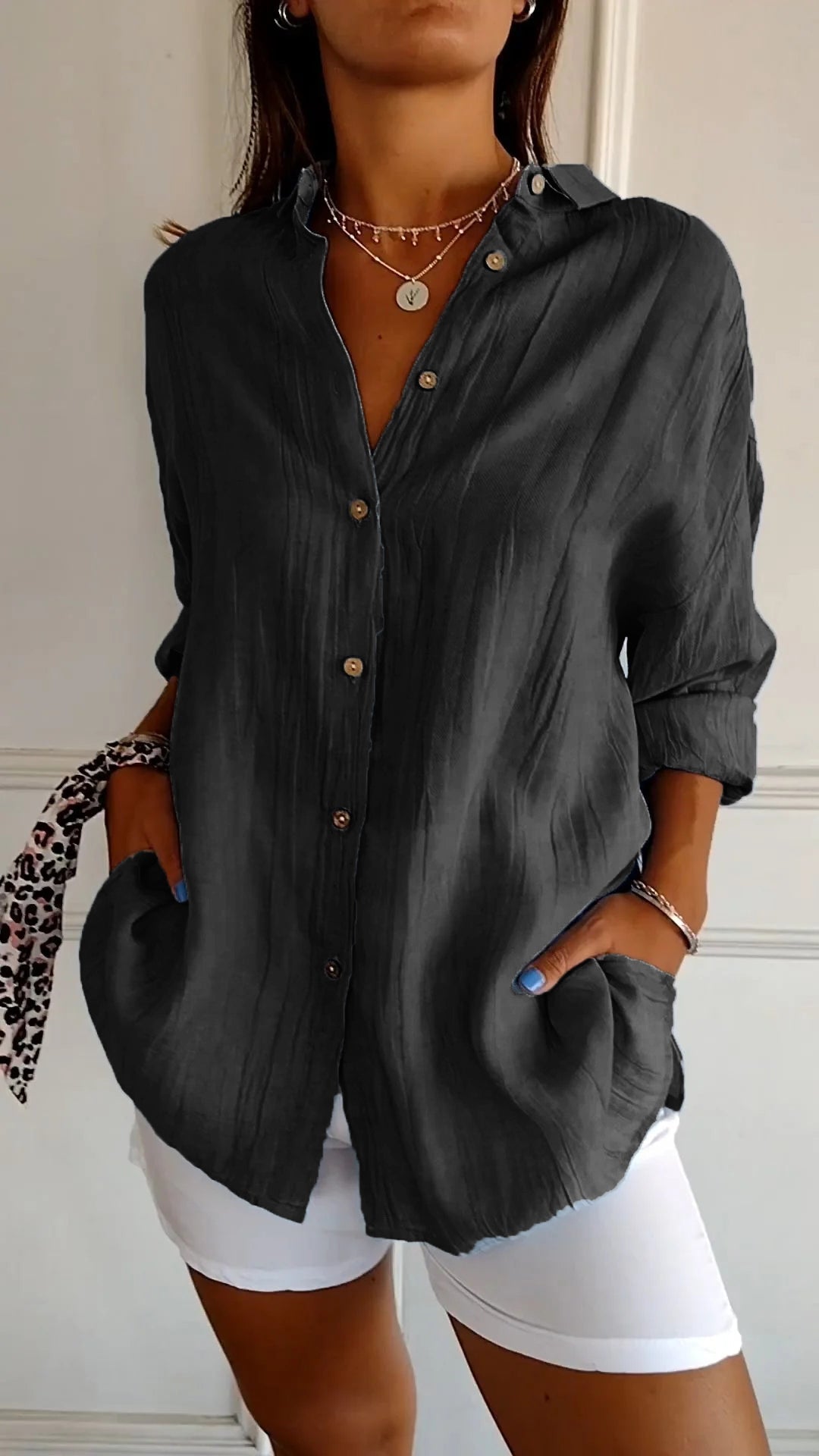 Sasha™ - Elegantes, bequemes Hemd
