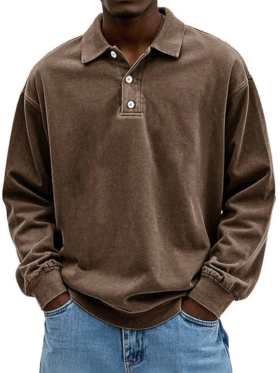 Lennart™ | Lässiges langärmeliges Herren-Polo