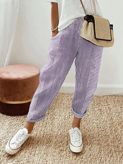 Lore | Bequeme gestreifte Hosen