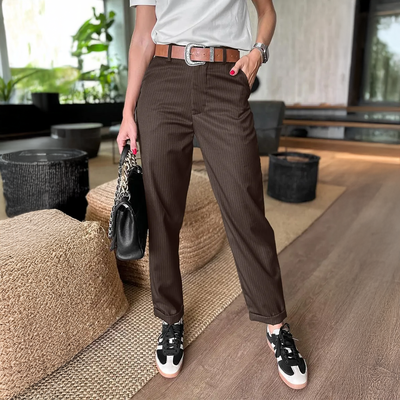 Mathilda | Gestreifte Anzughose