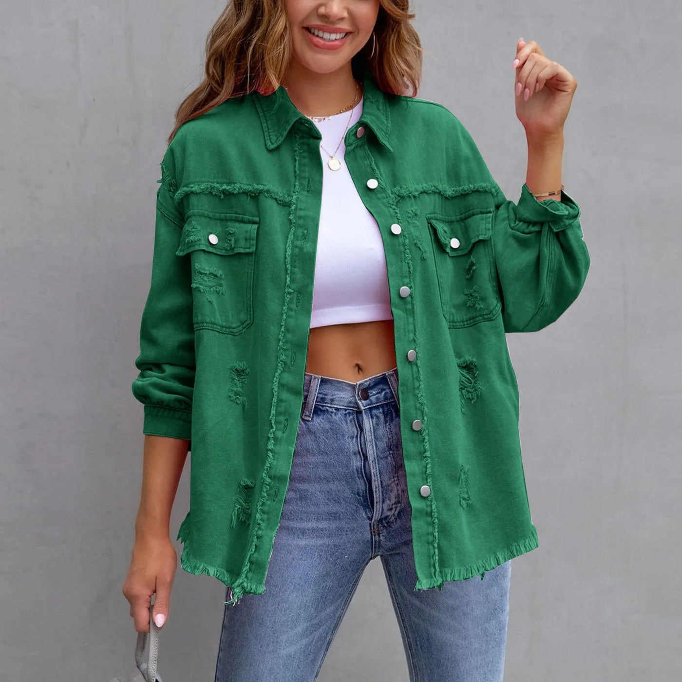 Leonie™ - Lässiger Denim-Mantel-Stil