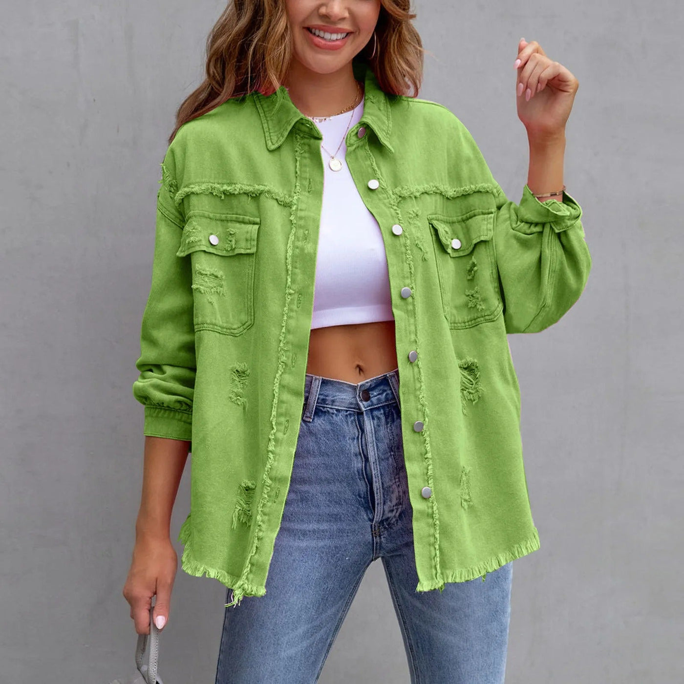 Leonie™ - Lässiger Denim-Mantel-Stil
