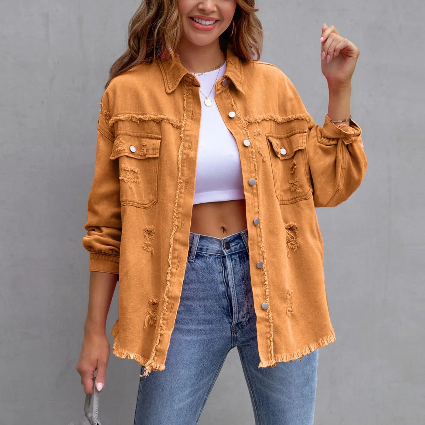 Leonie™ - Lässiger Denim-Mantel-Stil